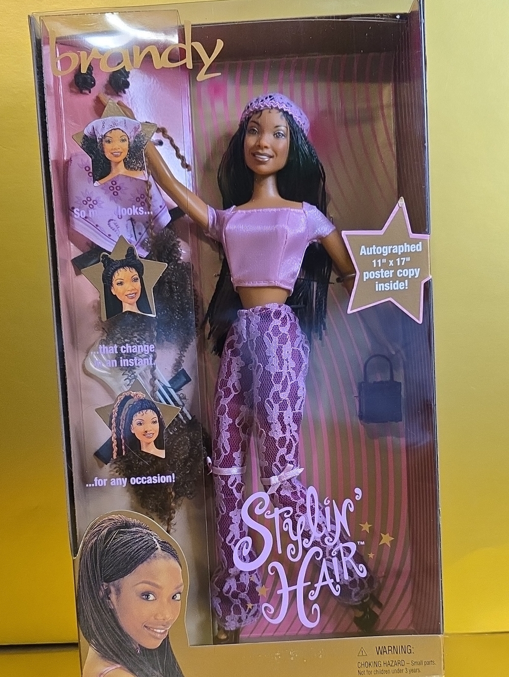 Barbie Brandy Melville Lavender Stylin' Hair Doll with Lace Pants
